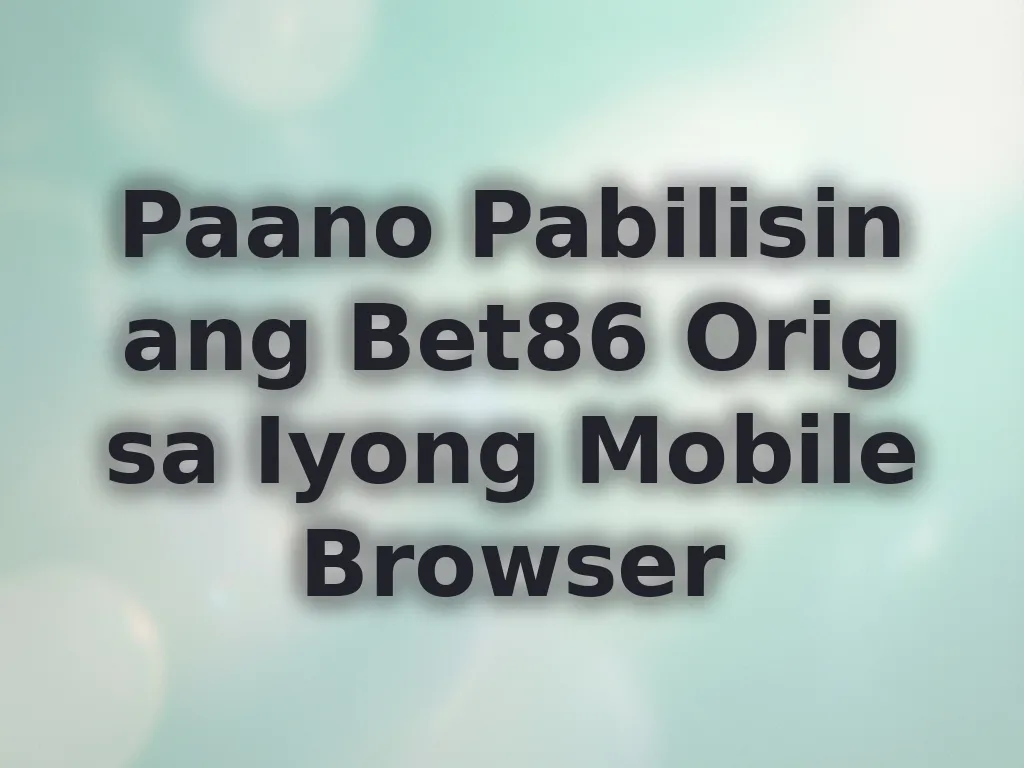 Browser Optimization